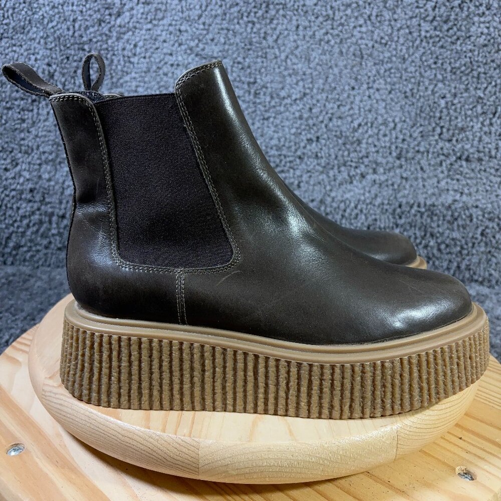 Tamara Mellon Black Platform Chelsea Boots